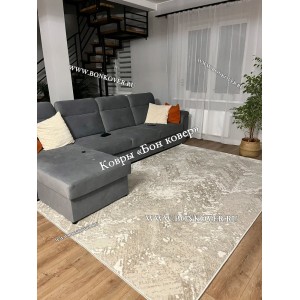 Белый с Серым Ковер Для Гостиной Арт 29951