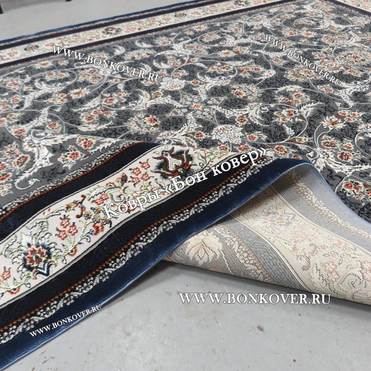 Турецкий Ковер Для Гостиной Дизайн 30568 Синий