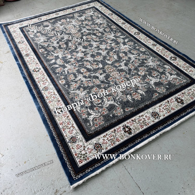 Турецкий Ковер Для Гостиной Дизайн 30568 Синий