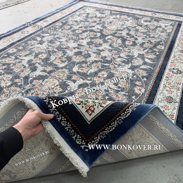 Турецкий Ковер Для Гостиной Дизайн 30568 Синий